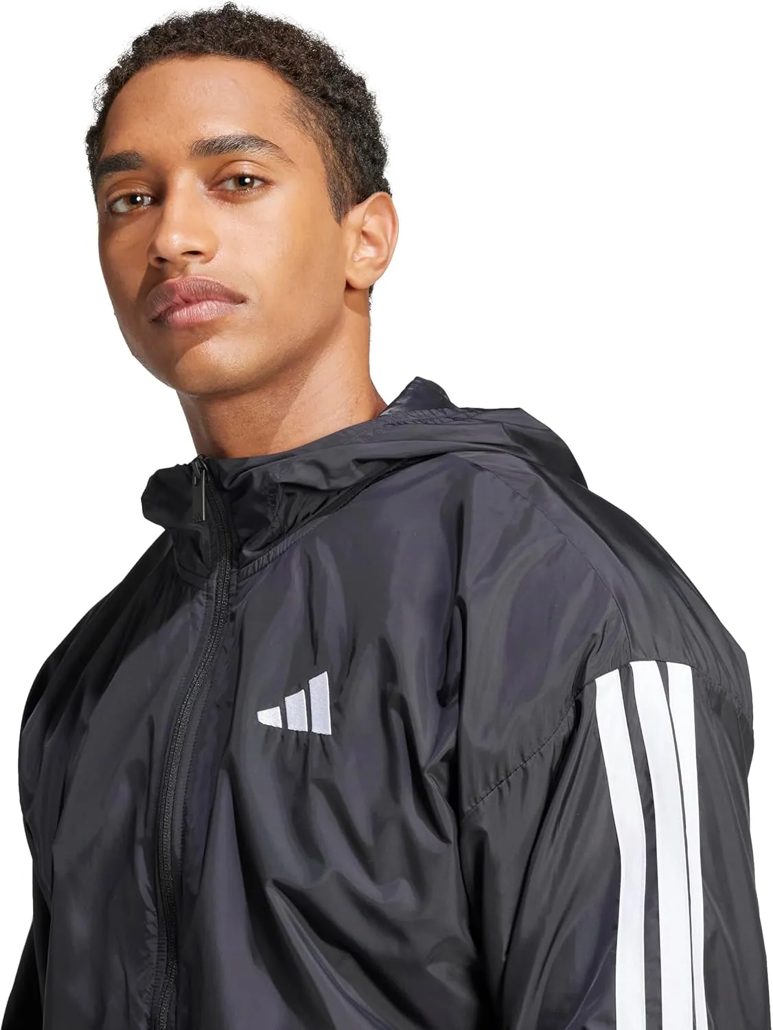 adidas Men's Essentials 3-Stripes Windbreaker