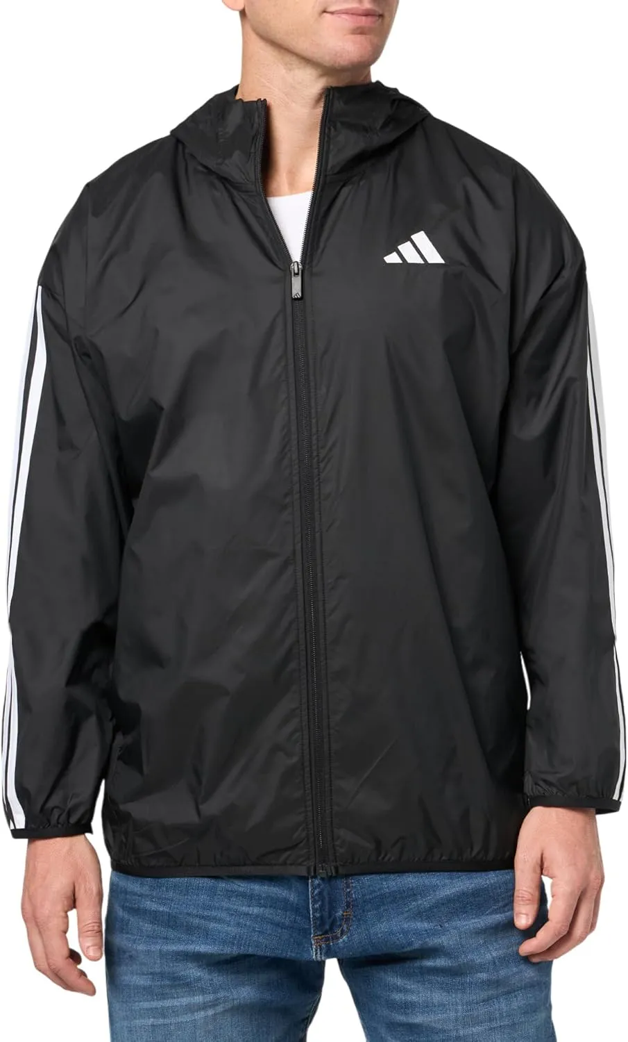 adidas Men's Essentials 3-Stripes Windbreaker