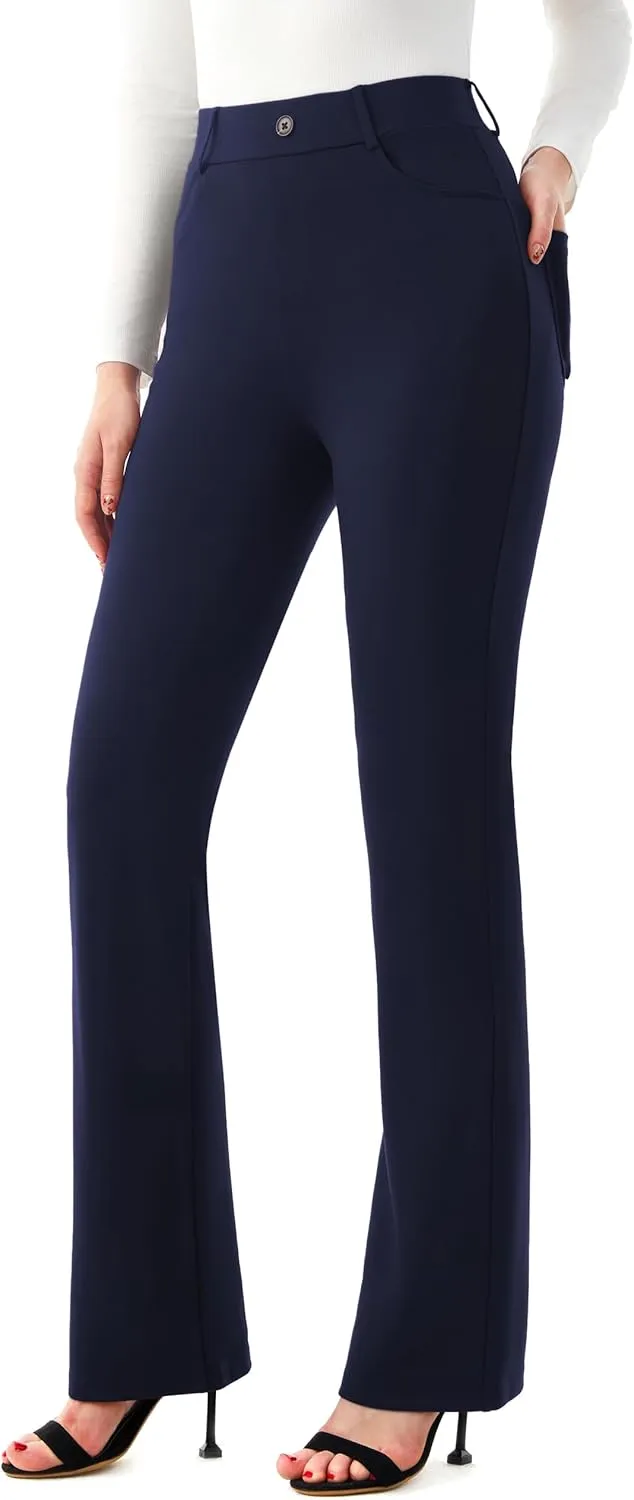 AFITNE Women's Yoga Dress Pants 2025 Spring Stretchy Work Slacks Straight Leg Business Office Casual Pants