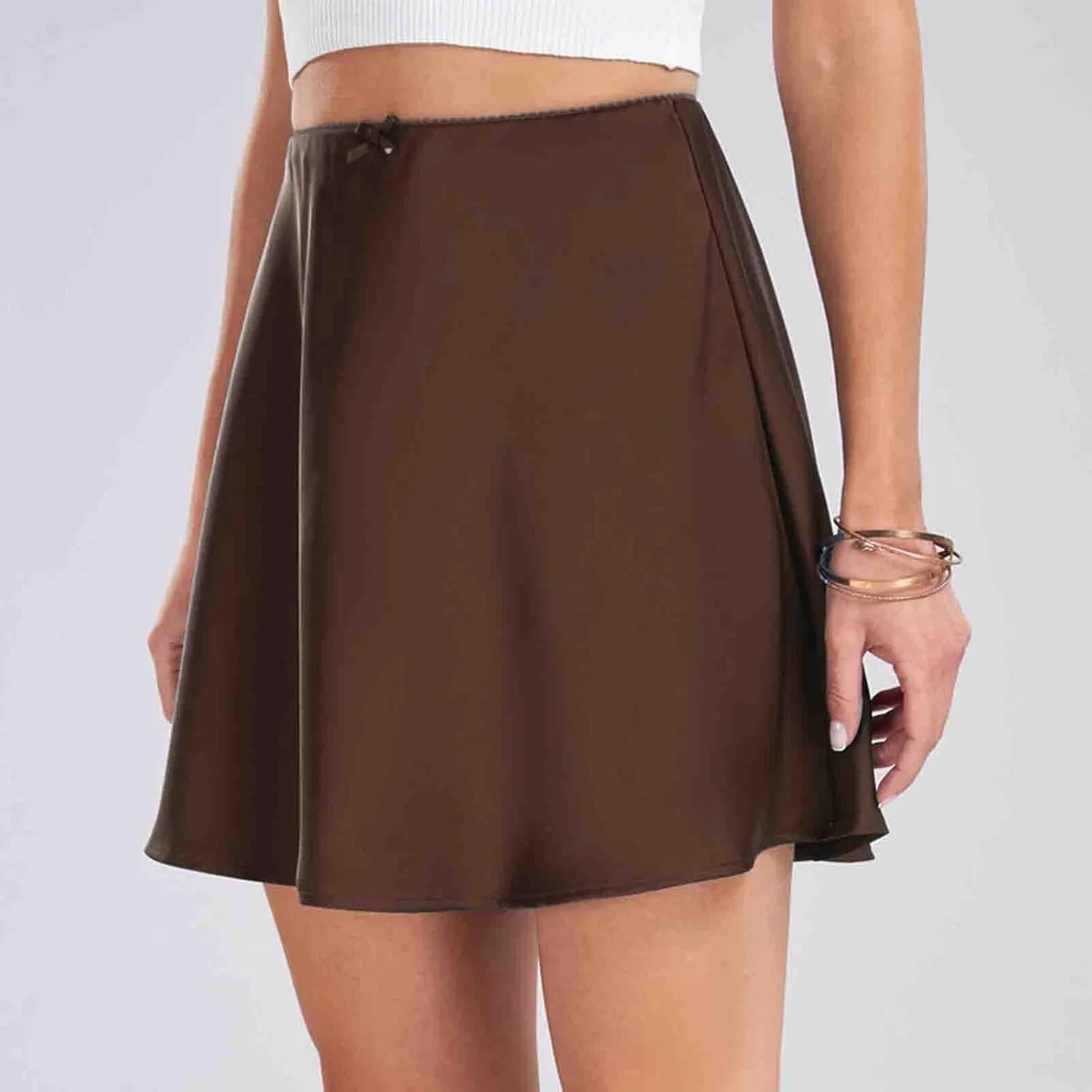 Athletic Skorts for Women High Waisted Comfy Loose Tennis Skirts Stretchy Golf Tennis Mini Skirts Stain Skirt