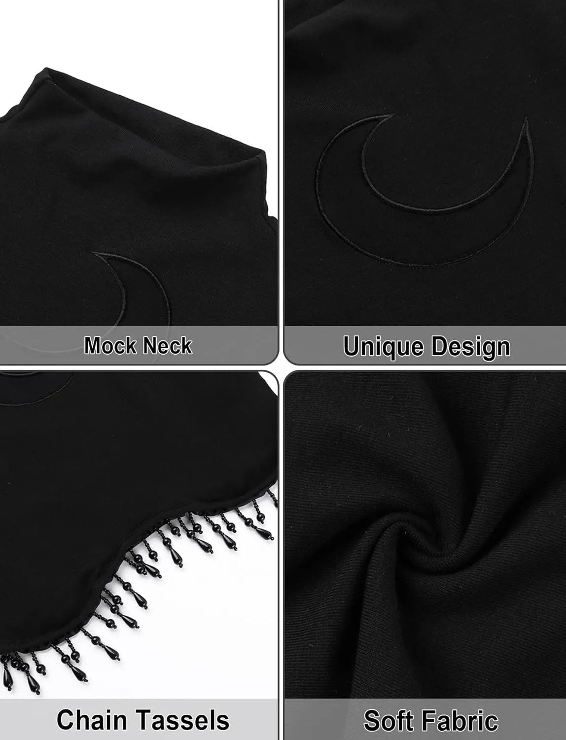AUBIG Gothic Tank Top Crop Top Women Punk Camisole Sleeveless Shirt Lace Alt Emo Girl Blouse Streetwear Workout T-Shirt