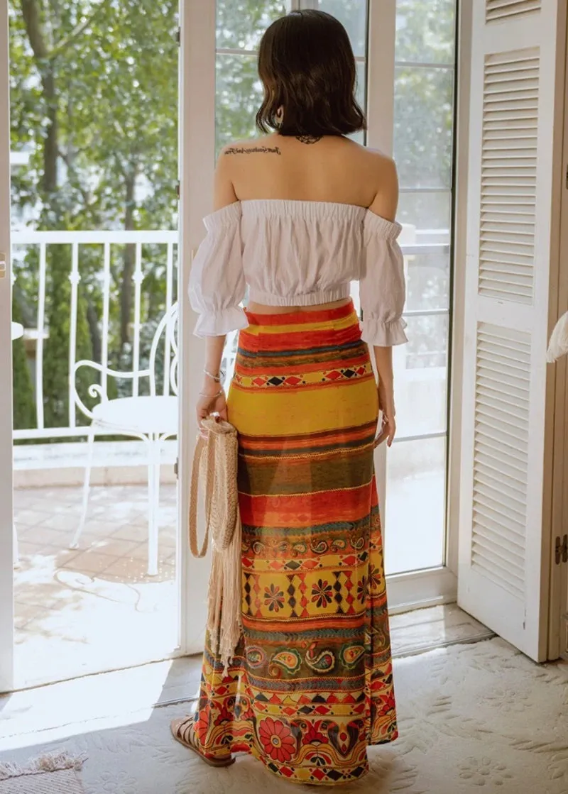 Avery Long skirt with Blouse
