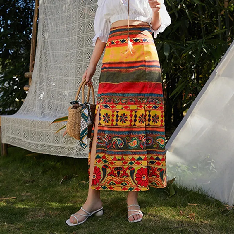 Avery Long skirt with Blouse