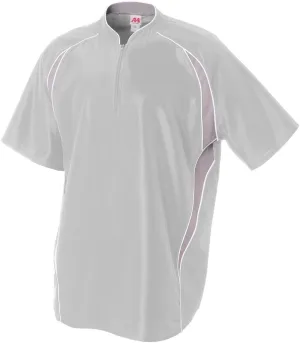 Baseball/Softball 1/4 Zip 2-Color Warm-Up Jacket Windbreaker (6 Colors, 10 Youth/Adult Sizes)