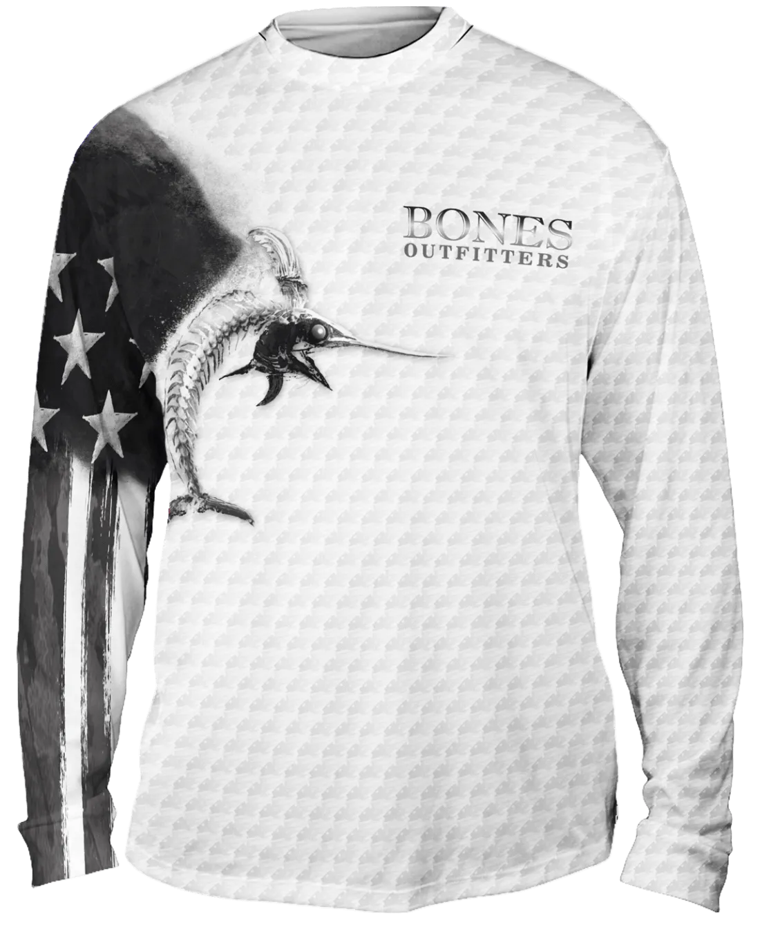Billfish Stars & Stripes Active Duty Long Sleeve Big & Tall