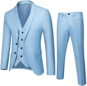 Black Suits For Men Jacket Vest Party Wedding 3- Suit Slim Pants R Men's Coats Jackets Try Before You Mens Linen
