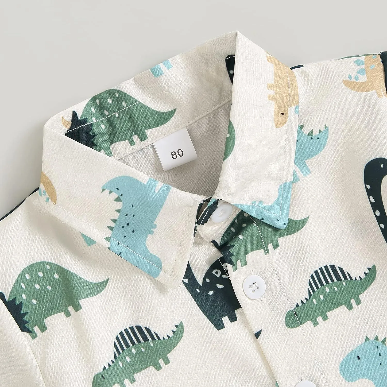 CIYCUIT Toddler Baby Boys Summer Print Shirt Outfits Clothes Short Sleeve Button Down Tops   Shorts Set