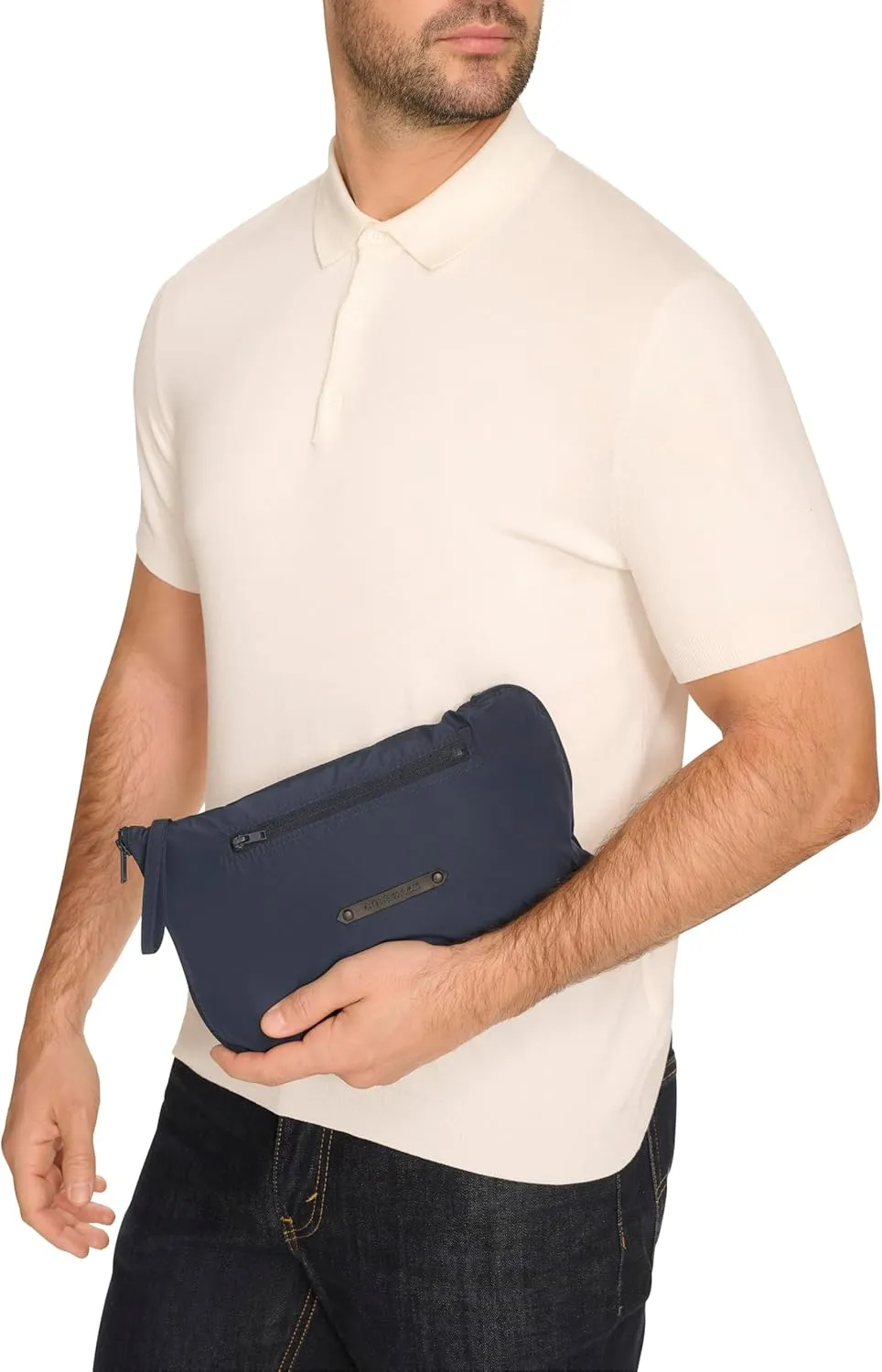 Cole Haan Men's Short Sleeve Self Packable Windbreaker