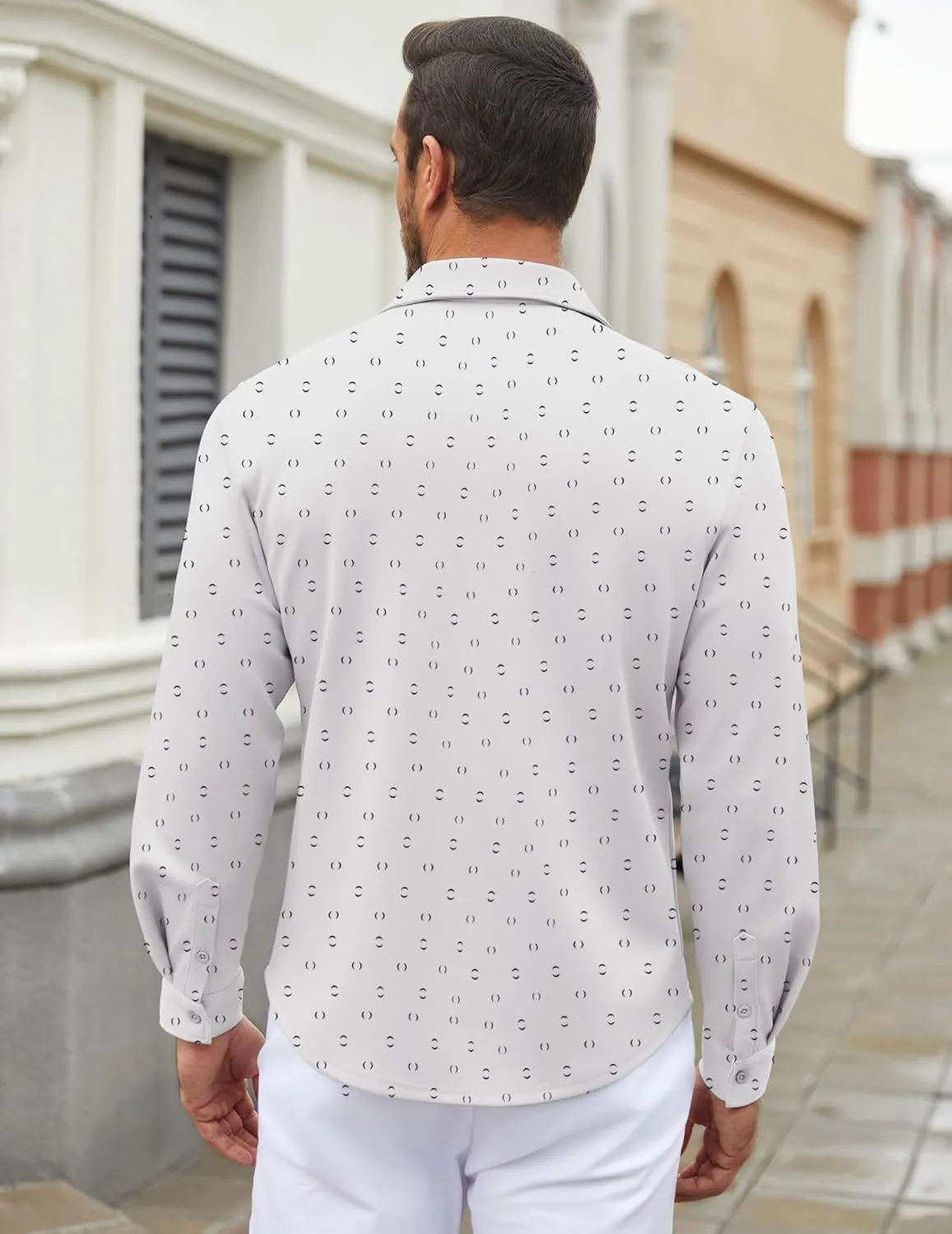 COOFANDY Men's Long Sleeve Wrinkle Free Shirt Casual Button Down Shirts Stretch Dress Shirt with Pocket