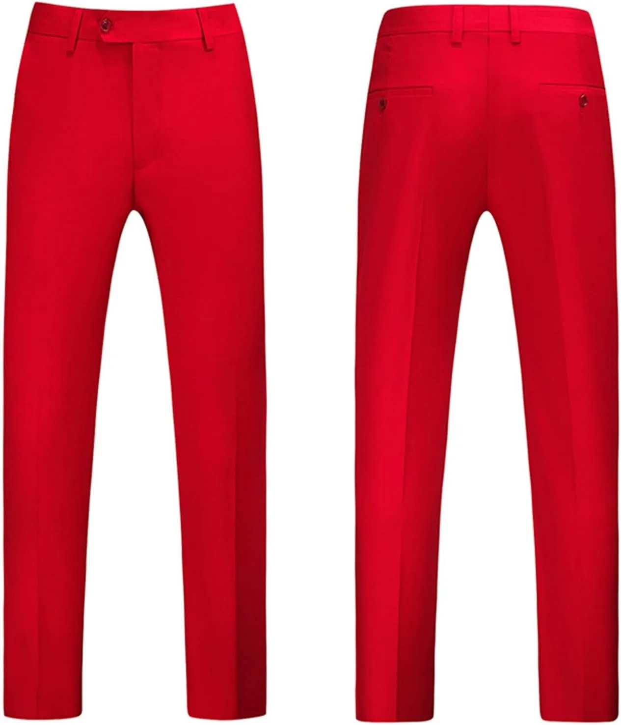 CRNTCEM Mens Stretch Flat Front Dress Pants Straight Leg Wedding Party Formal Pants Wrinkle Free Casual Clubwear Suit Pants