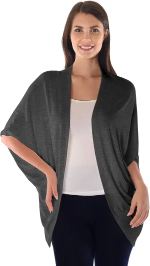 DFF Shop Women's Batwing Half Sleeve Open Cardigan (Size: S- 5X)
