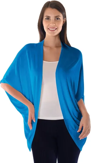DFF Shop Women's Batwing Half Sleeve Open Cardigan (Size: S- 5X)