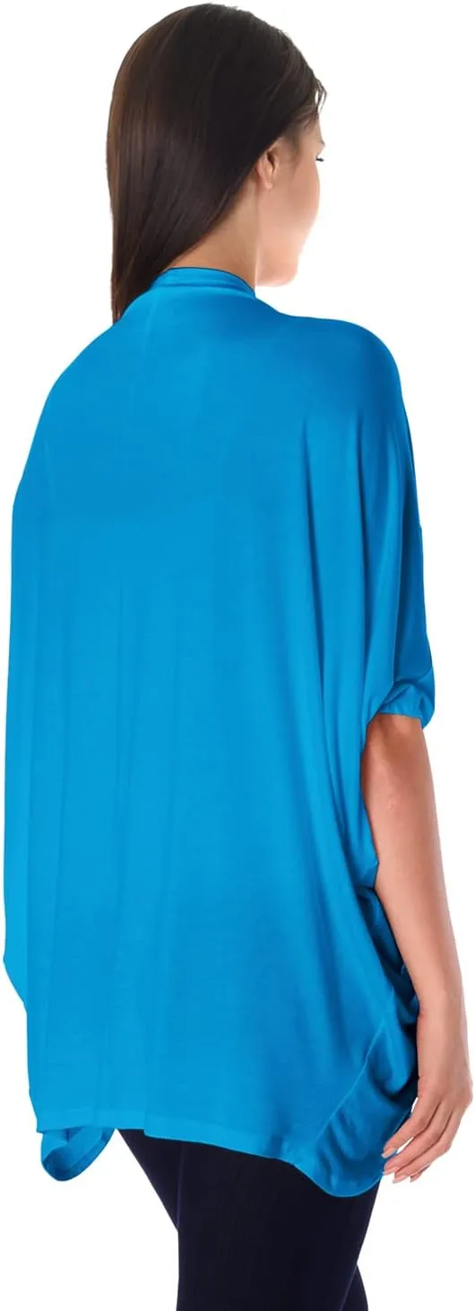 DFF Shop Women's Batwing Half Sleeve Open Cardigan (Size: S- 5X)