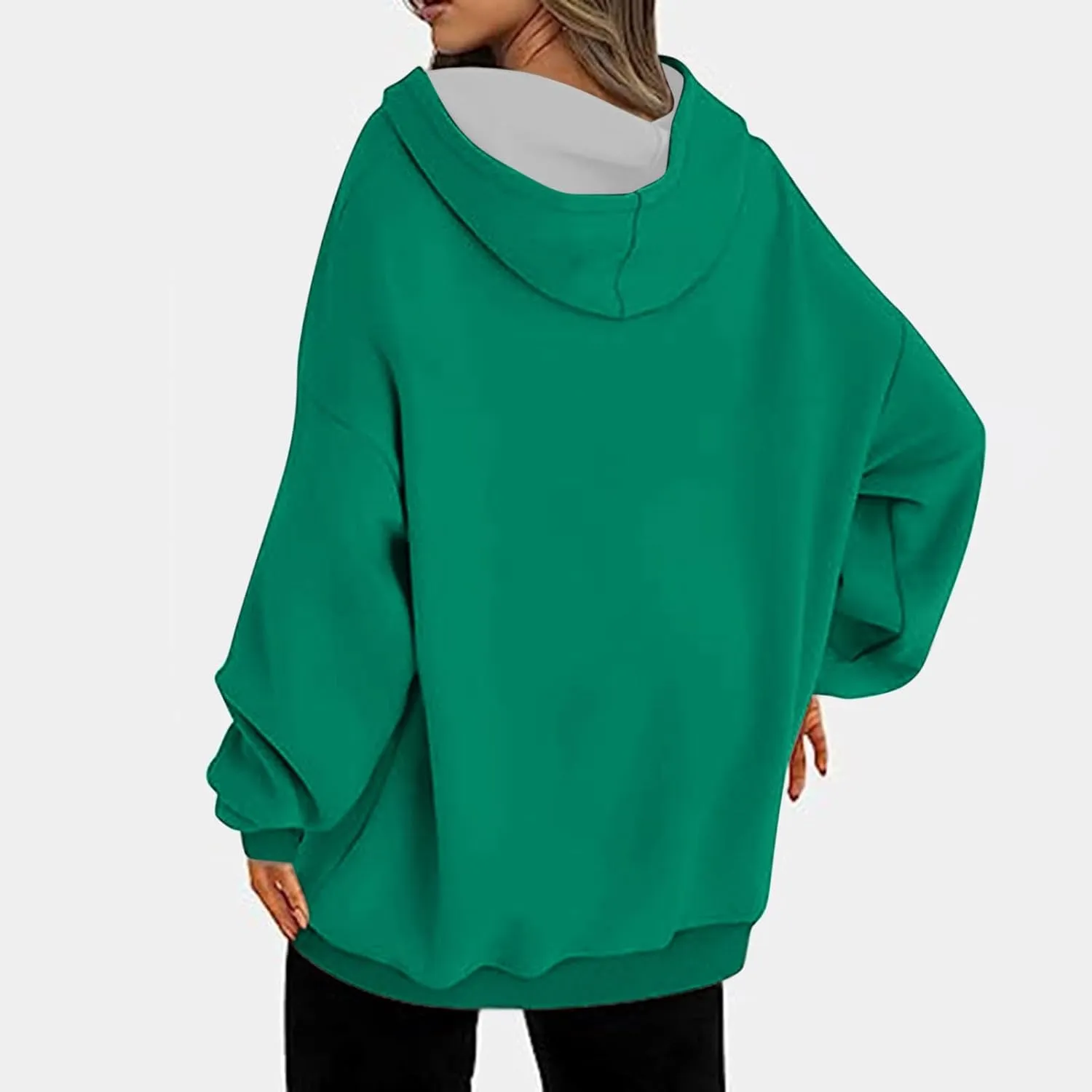 Drawstring Hoodies For Women Fall 2023 Trendy Teen Girls Long Sleeve Oversized Hooded Sweatshirt Pullover y2k Clothes