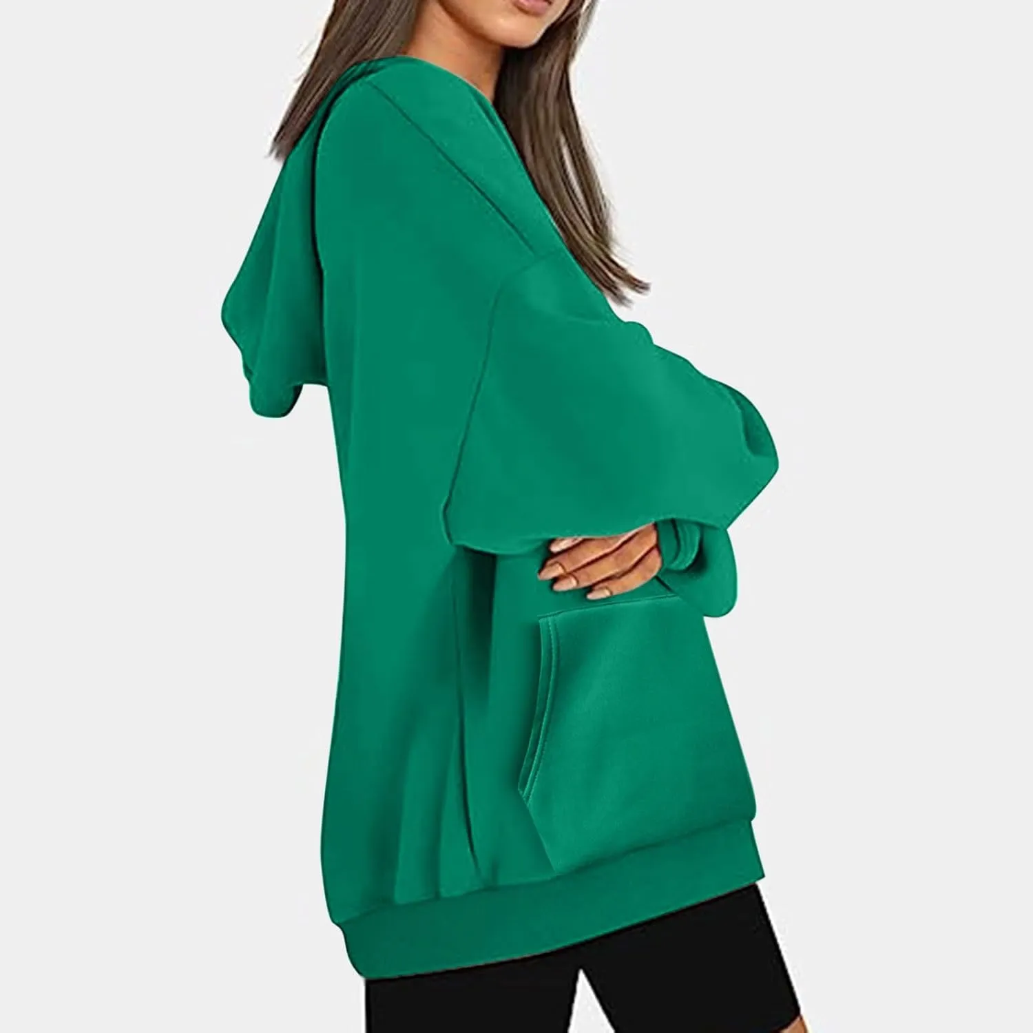 Drawstring Hoodies For Women Fall 2023 Trendy Teen Girls Long Sleeve Oversized Hooded Sweatshirt Pullover y2k Clothes
