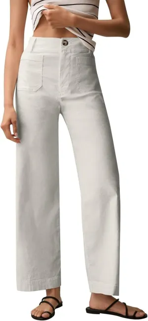 Dress Pants Women Tummy Control High Waist Chino Work Pants Business Casual Wide Leg Trousers Slacks Ankle Jeans