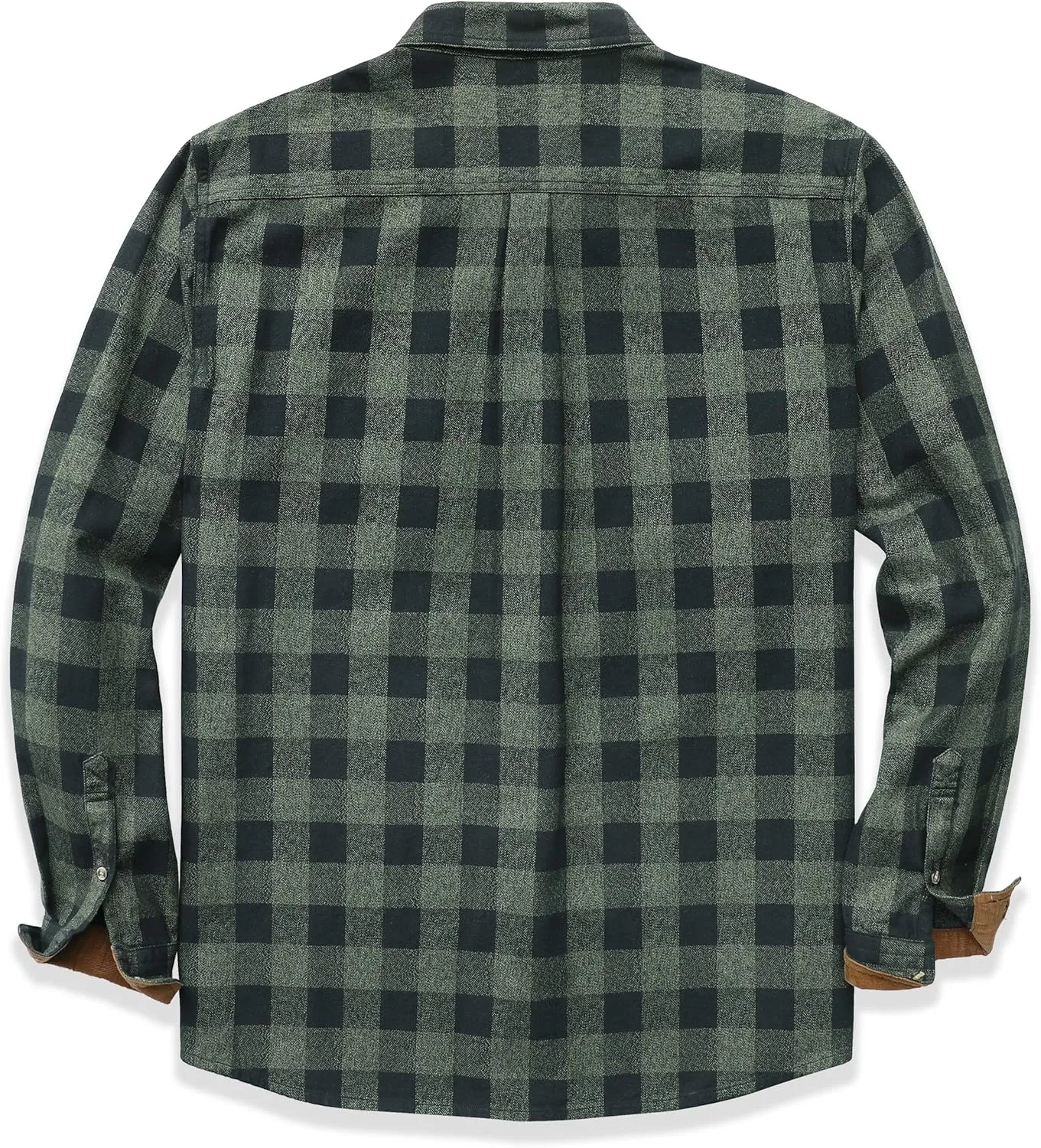 Dubinik Mens Flannel Shirts Long Sleeve Flannel Shirt for Men Casual Button Down Brushed 100% Cotton Shirt