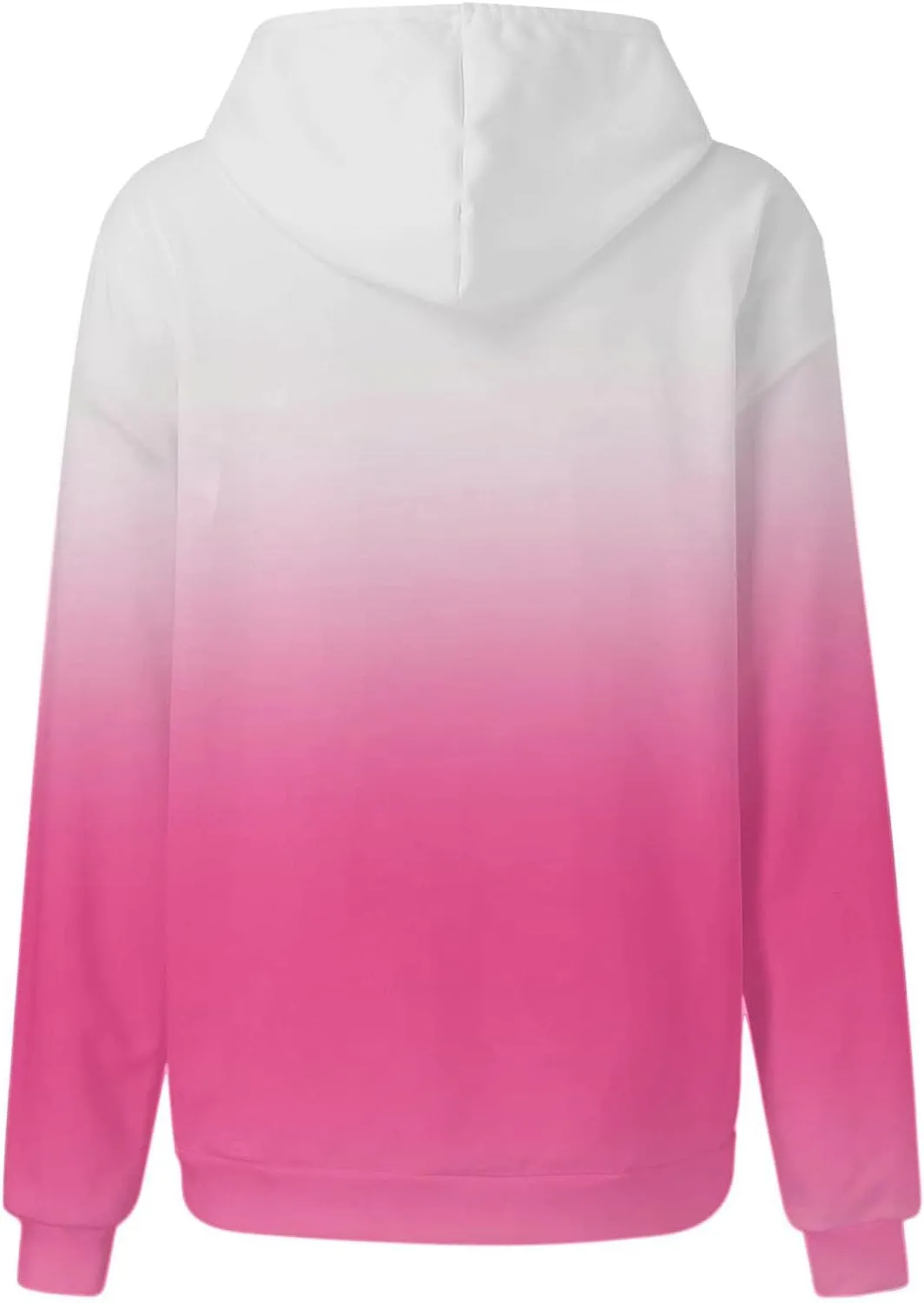 Fashion Ombre Tie Dye Hoodies for Teen Girls, Womens Casual Long Sleeve Hooded Pullover Gradient Baggy Sweatshirts