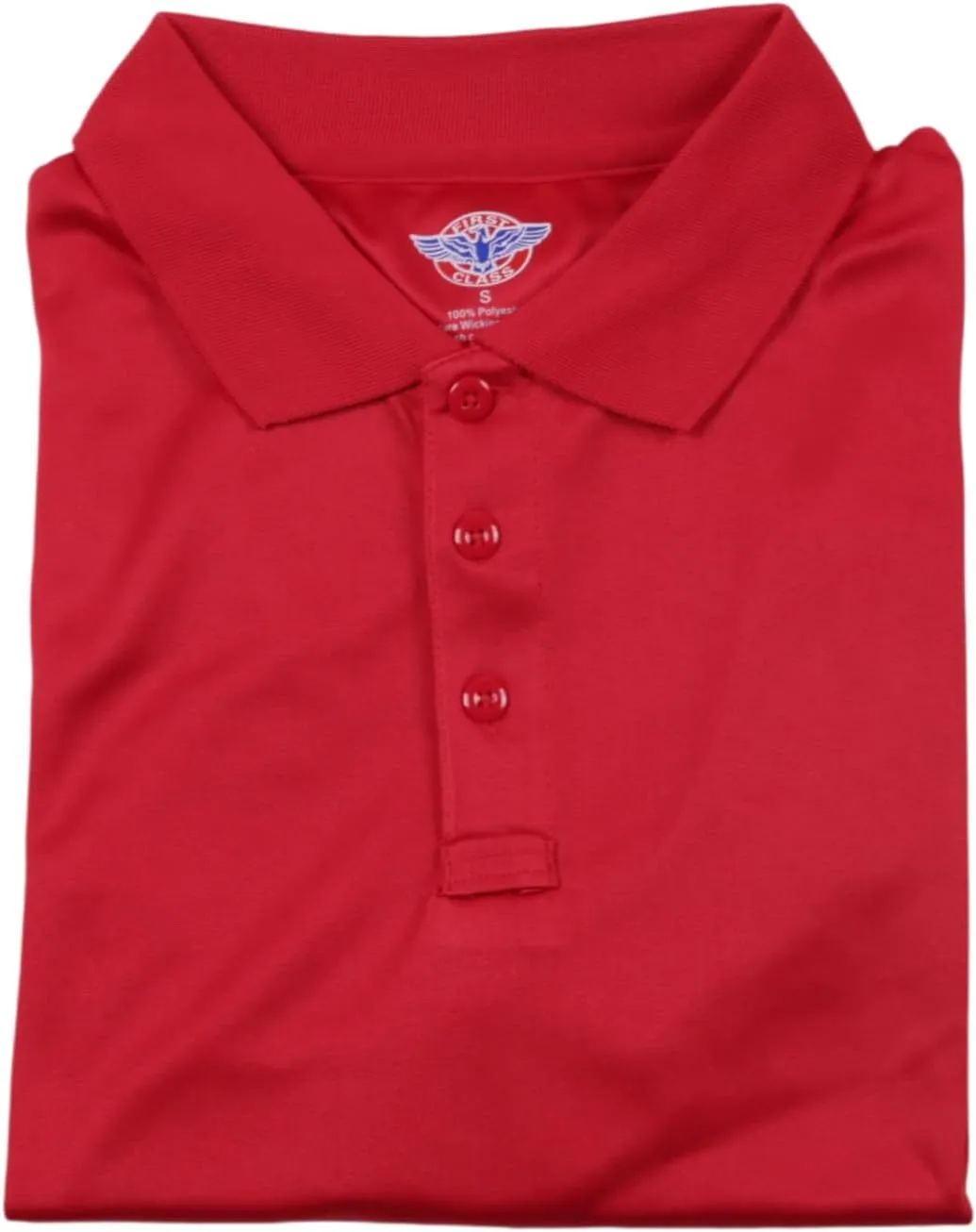 First Class Men's Tactical Performance Polo Shirt, Moisture Wicking, Quick Dry, Lightweight, Short Sleeve Polo Shirt