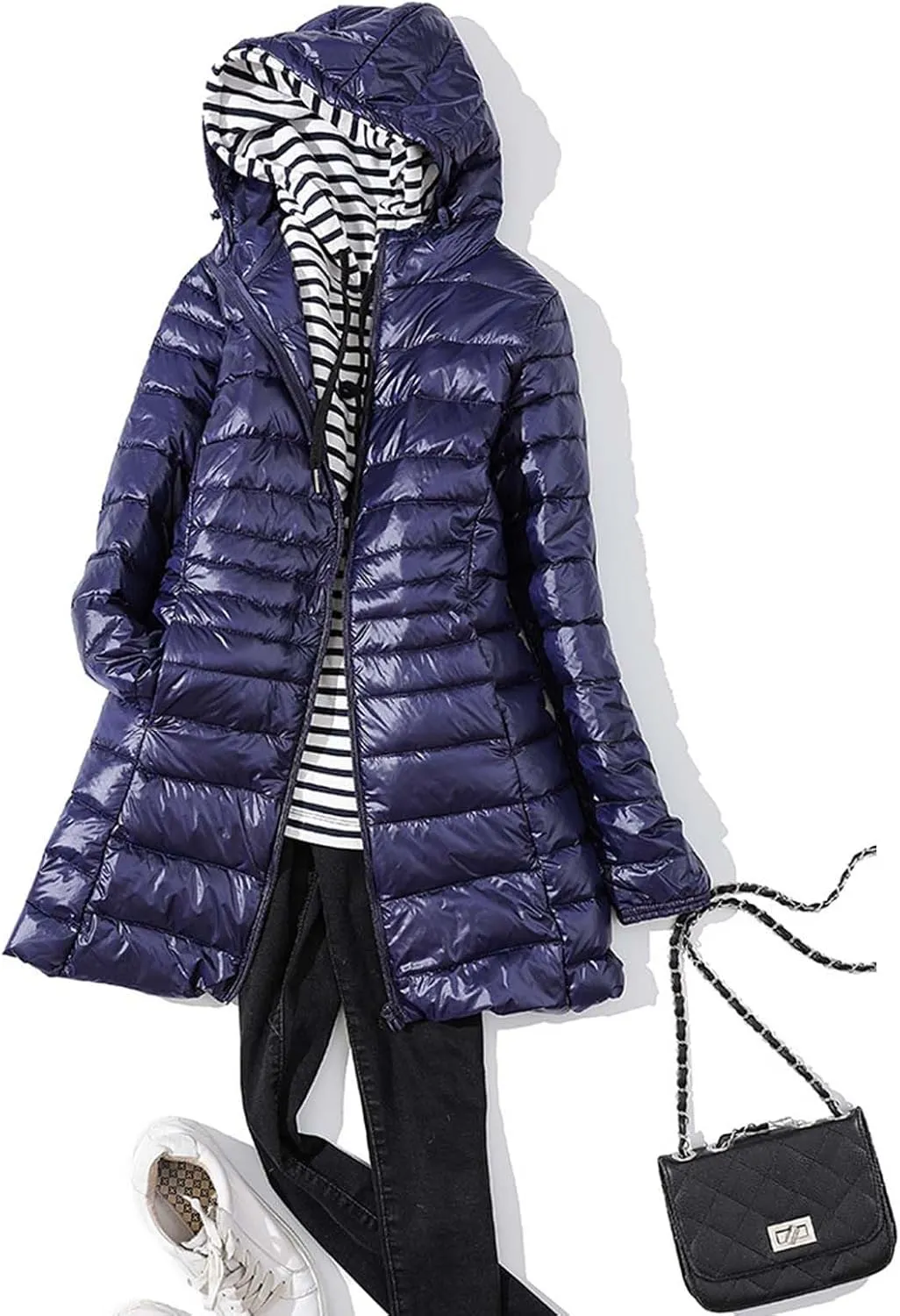 Fluffy Padded Jacket Winter Coat Heated Jacket for Women Solid Fleece Jacket Warmth Tops 2024 Comfort Zipper Slimming