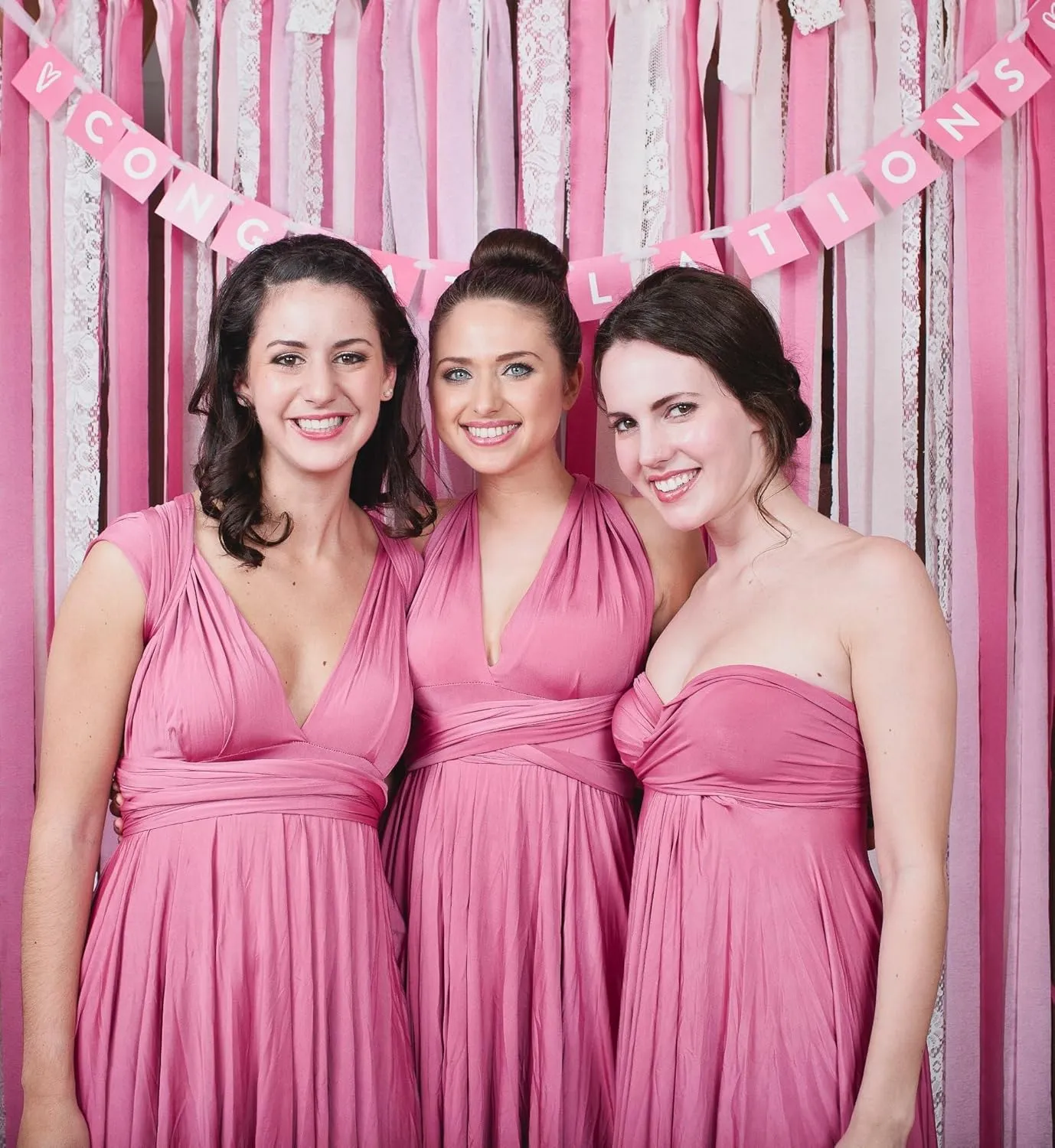 Infinity Dresses for Bridesmaid - High Low Multi-Way Dress - Ruffles Spandex Convertible Dresses - SDD167