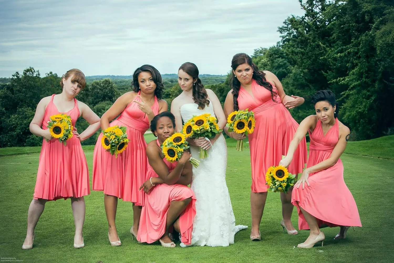 Infinity Dresses for Bridesmaid - High Low Multi-Way Dress - Ruffles Spandex Convertible Dresses - SDD167