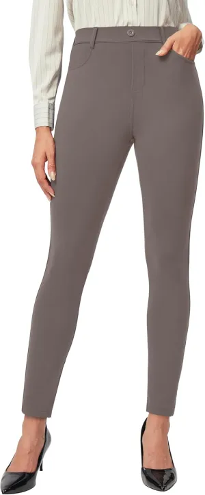 IUGA Stretchy Work Pants for Women Pull on Dress Pants for Women High Waitsted Business Casual Pants with 2 Pockets
