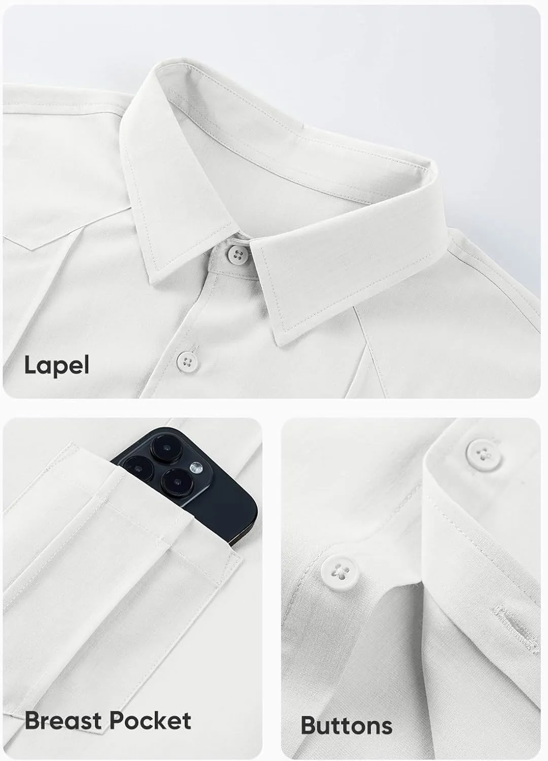 JMIERR Mens Guayabera Shirt Short Sleeves Casual Button Down Shirt Summer Beach Wedding Shirts with Pocket