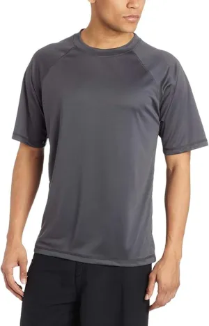 Kanu Surf Men's Short Sleeve UPF 50 Swim Shirt Rash Guard Sun Shirt (Regular & Extended Sizes)