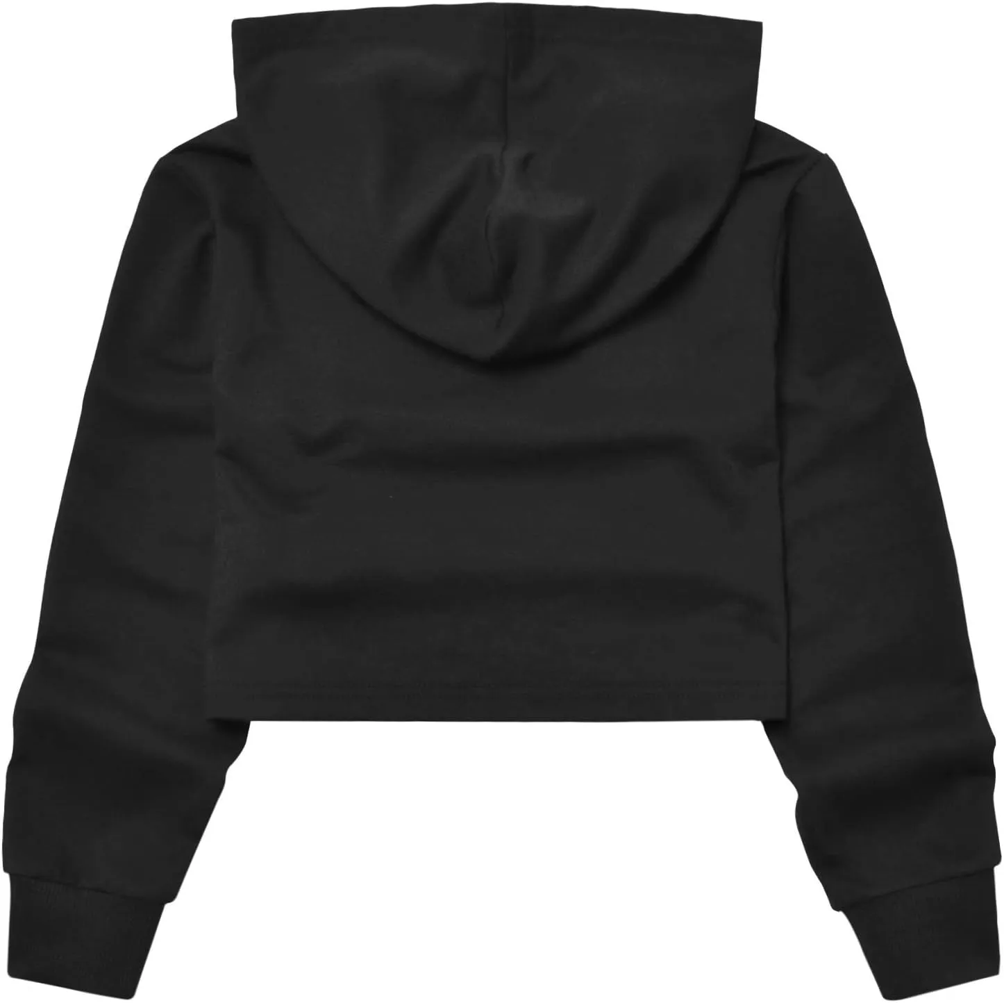 Kids Girls Leather Plaid Long Sleeve Crop Top Hoddie Cropped Sweatershirts