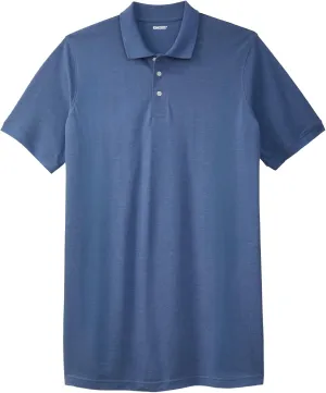 KingSize Men's Big & Tall Longer-Length Shrink-Less Piqu Polo Shirt