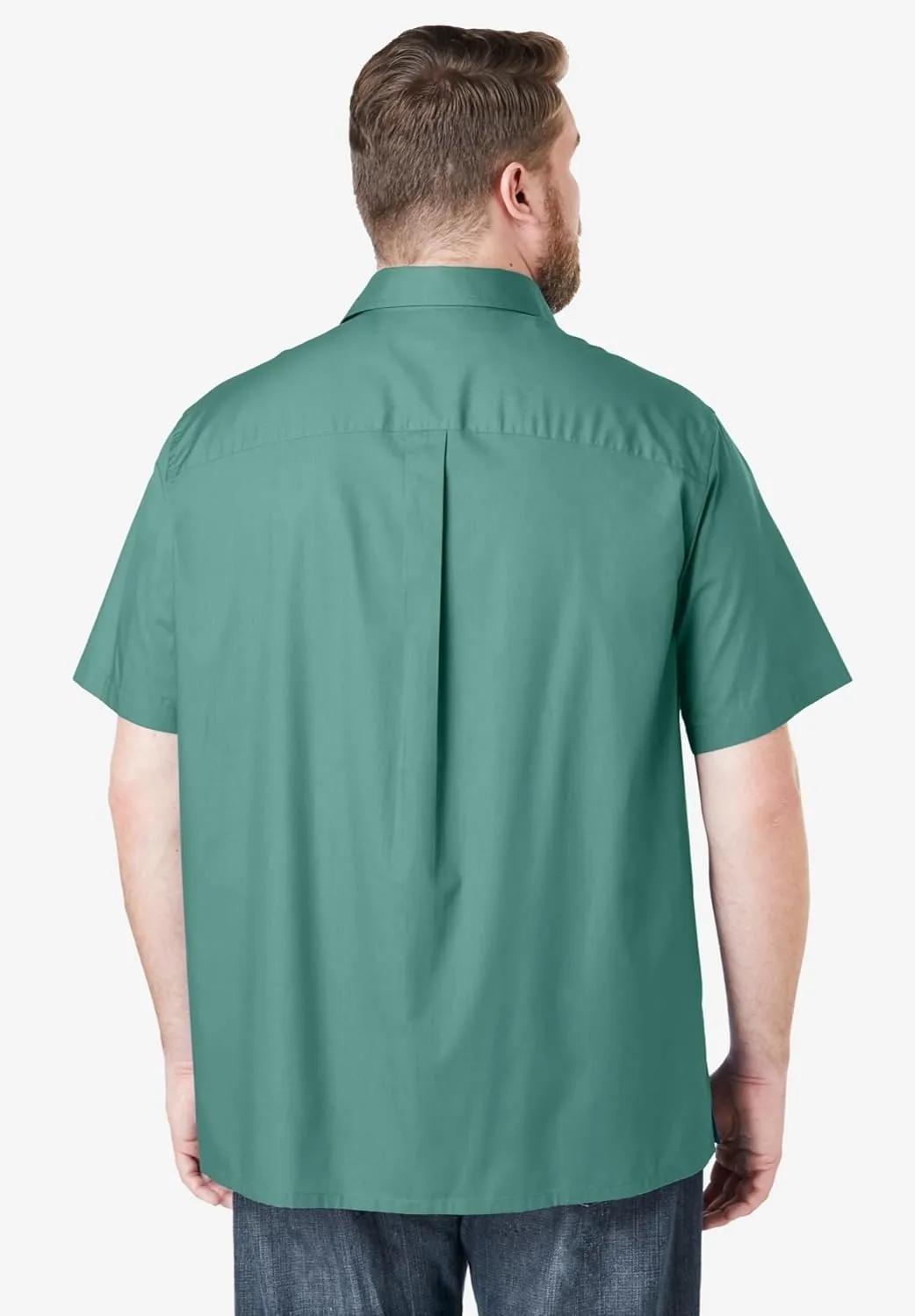 KingSize Men's Big & Tall Short-Sleeve Pocket Sport Shirt