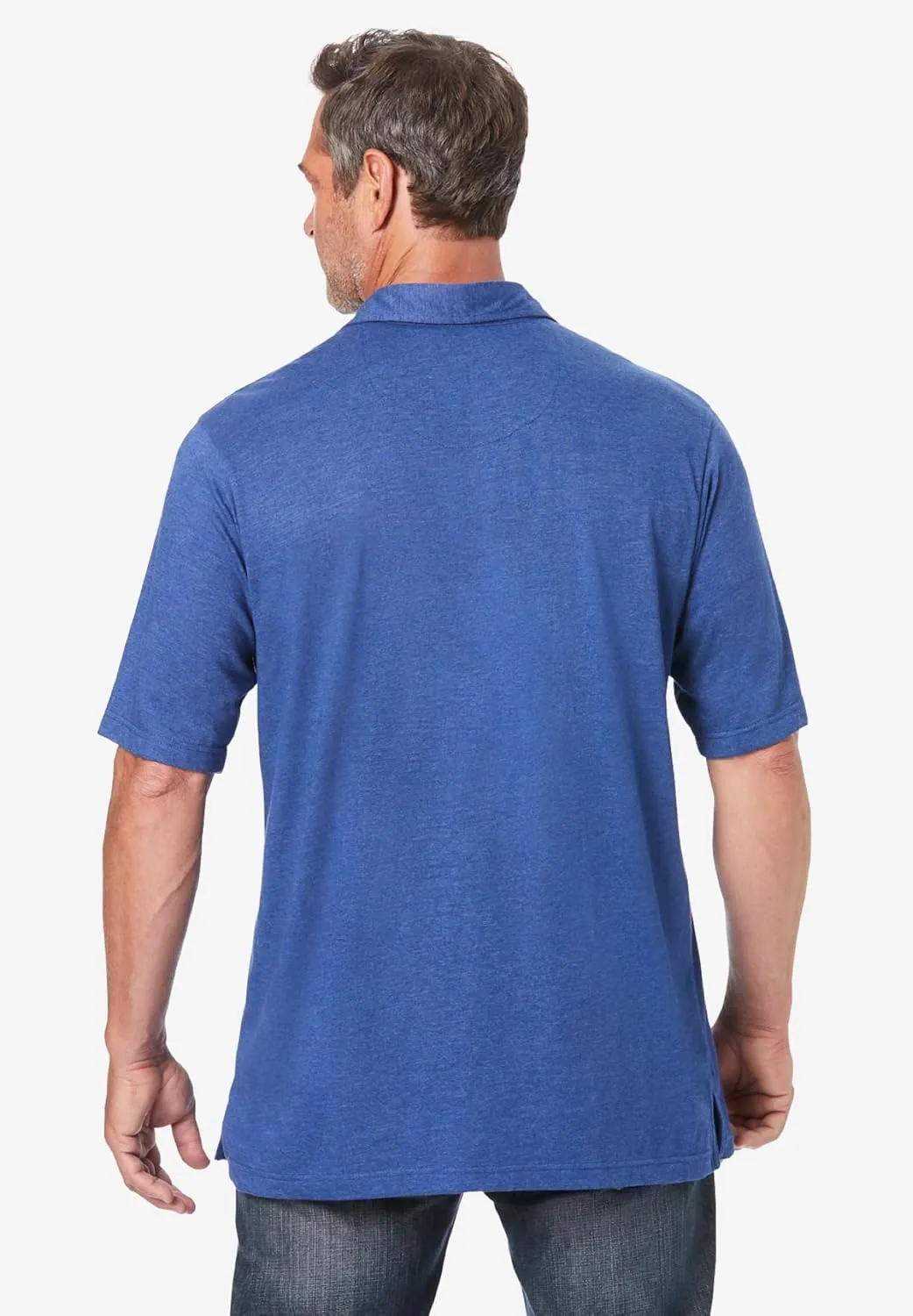 KingSize Men's Big & Tall Shrink-Less Lightweight Polo