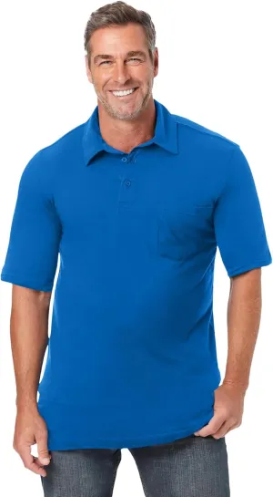 KingSize Men's Big & Tall Shrink-Less Lightweight Polo