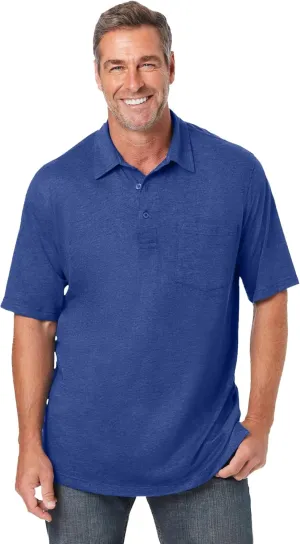 KingSize Men's Big & Tall Shrink-Less Lightweight Polo