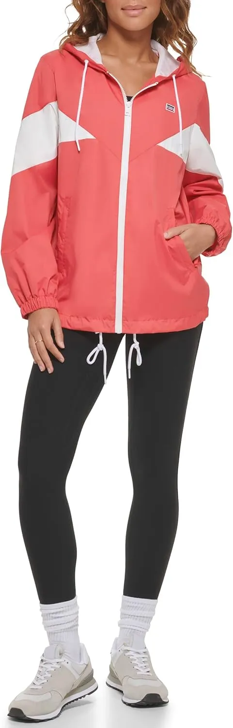 Levi's Women's Nylon Color Block Windbreaker