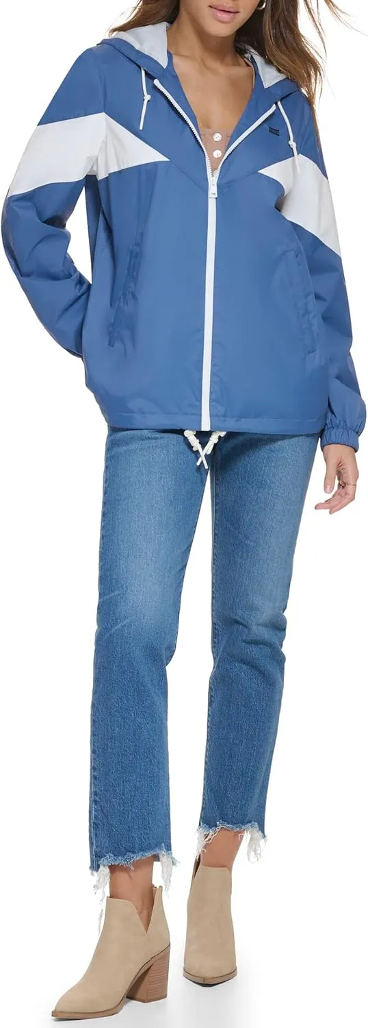 Levi's Women's Nylon Color Block Windbreaker