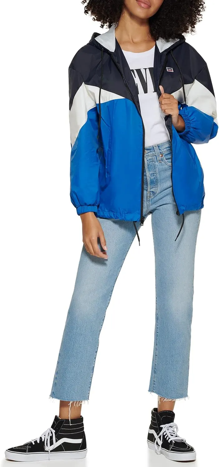 Levi's Women's Nylon Color Block Windbreaker