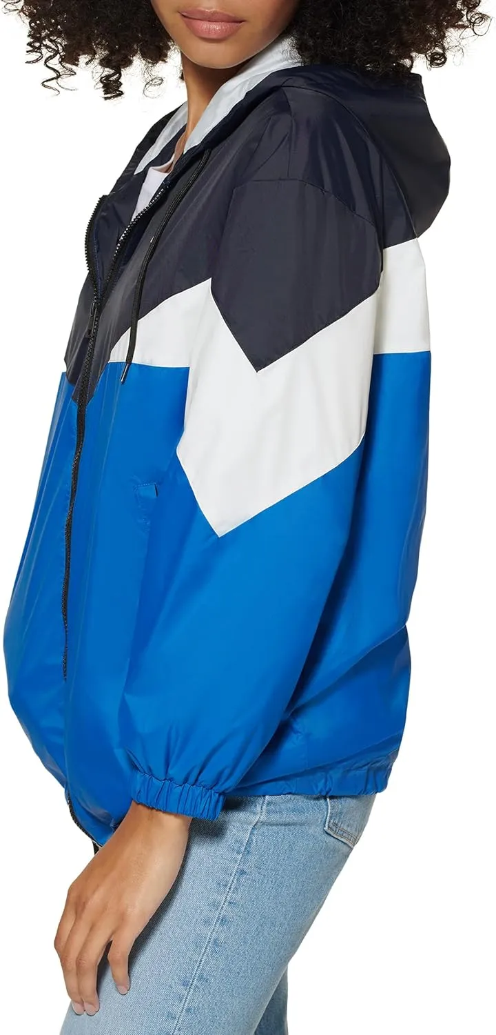 Levi's Women's Nylon Color Block Windbreaker