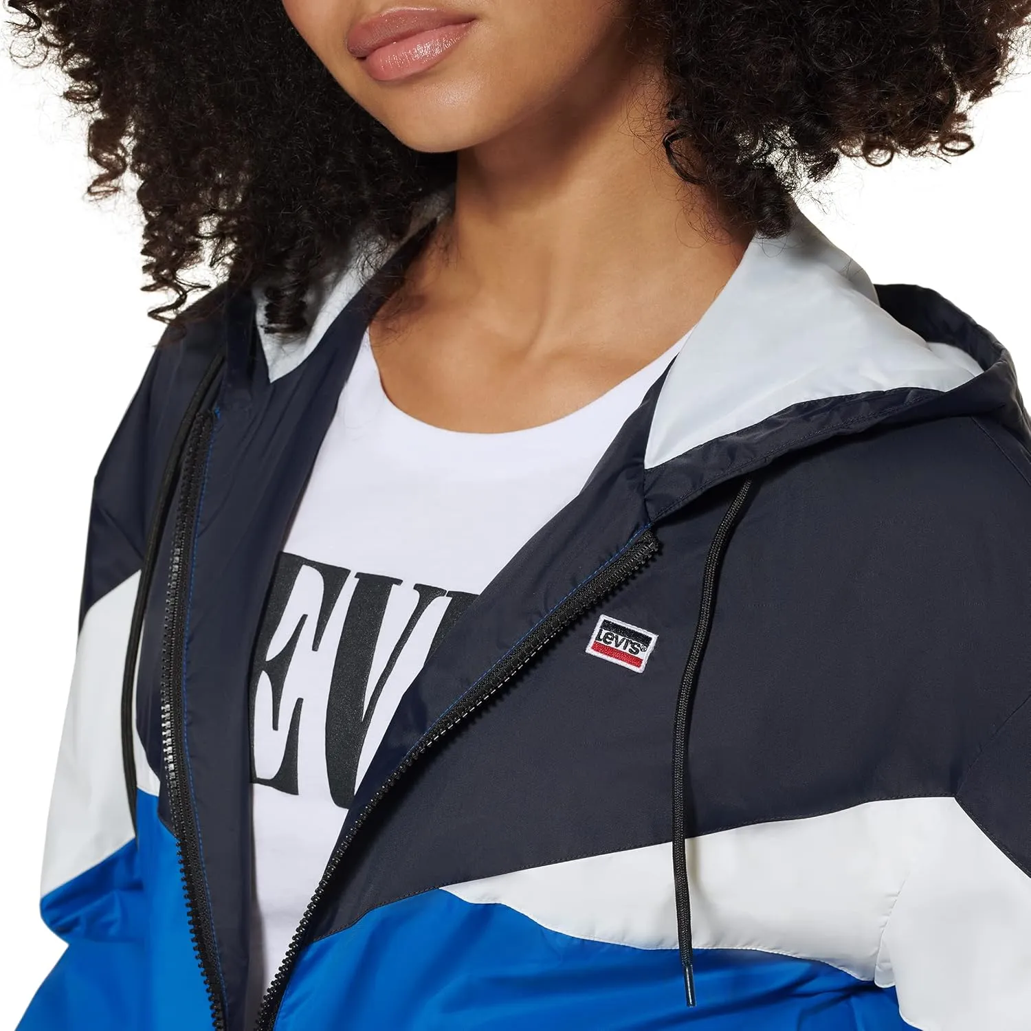 Levi's Women's Nylon Color Block Windbreaker