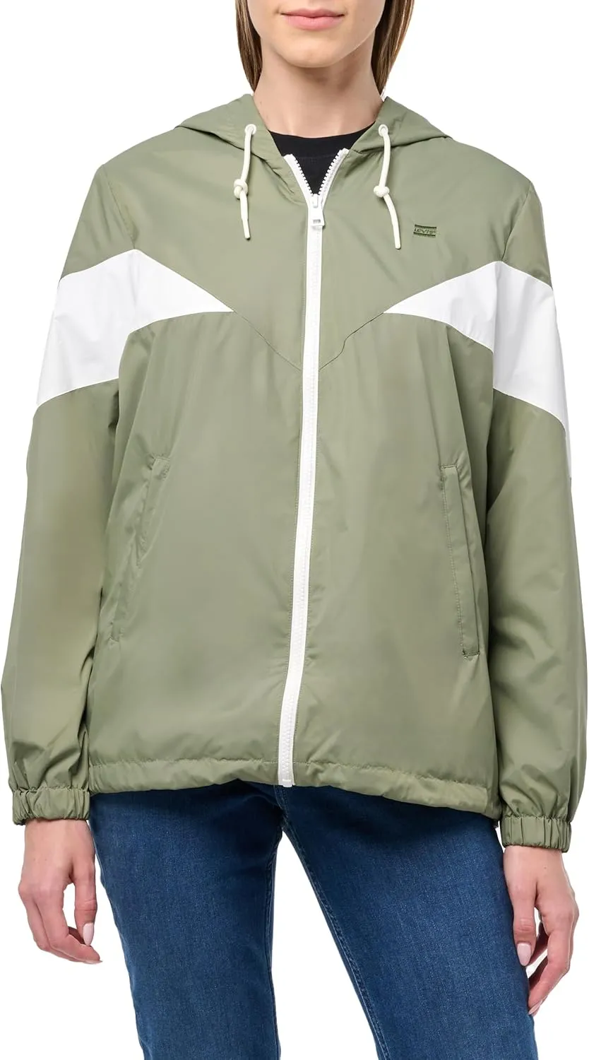 Levi's Women's Nylon Color Block Windbreaker