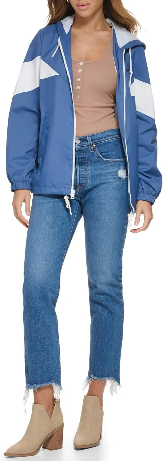 Levi's Women's Nylon Color Block Windbreaker