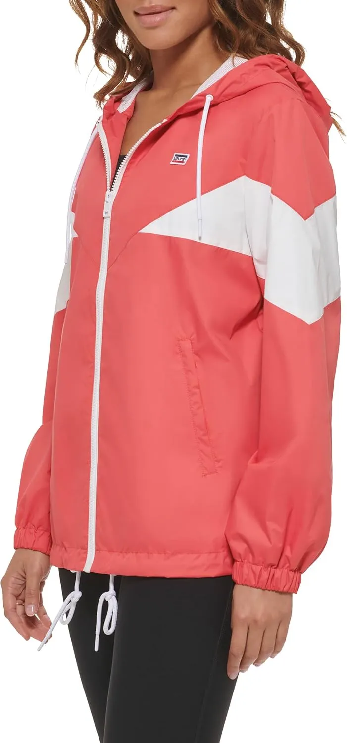 Levi's Women's Nylon Color Block Windbreaker