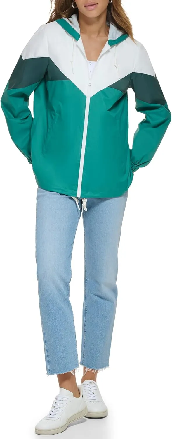 Levi's Women's Nylon Color Block Windbreaker