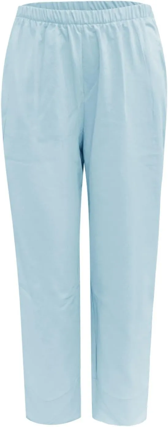 Linen Pants for Women Baggy Capri Pants Summer Casual Capri Pants High Waisted Comfy Cropped Palazzo Trousers