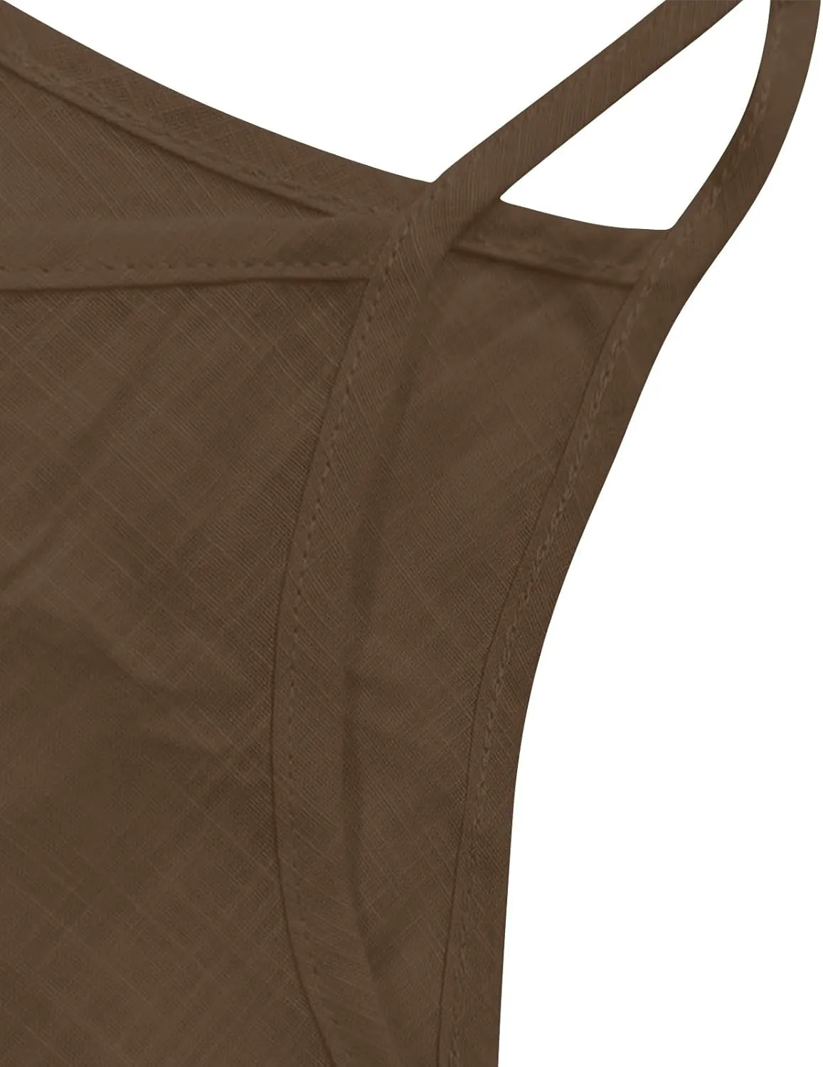 Linen Tops for Women Camisole Spaghetti Strap Tank Top Loose Casual Breathable Cotton Summer Shirts
