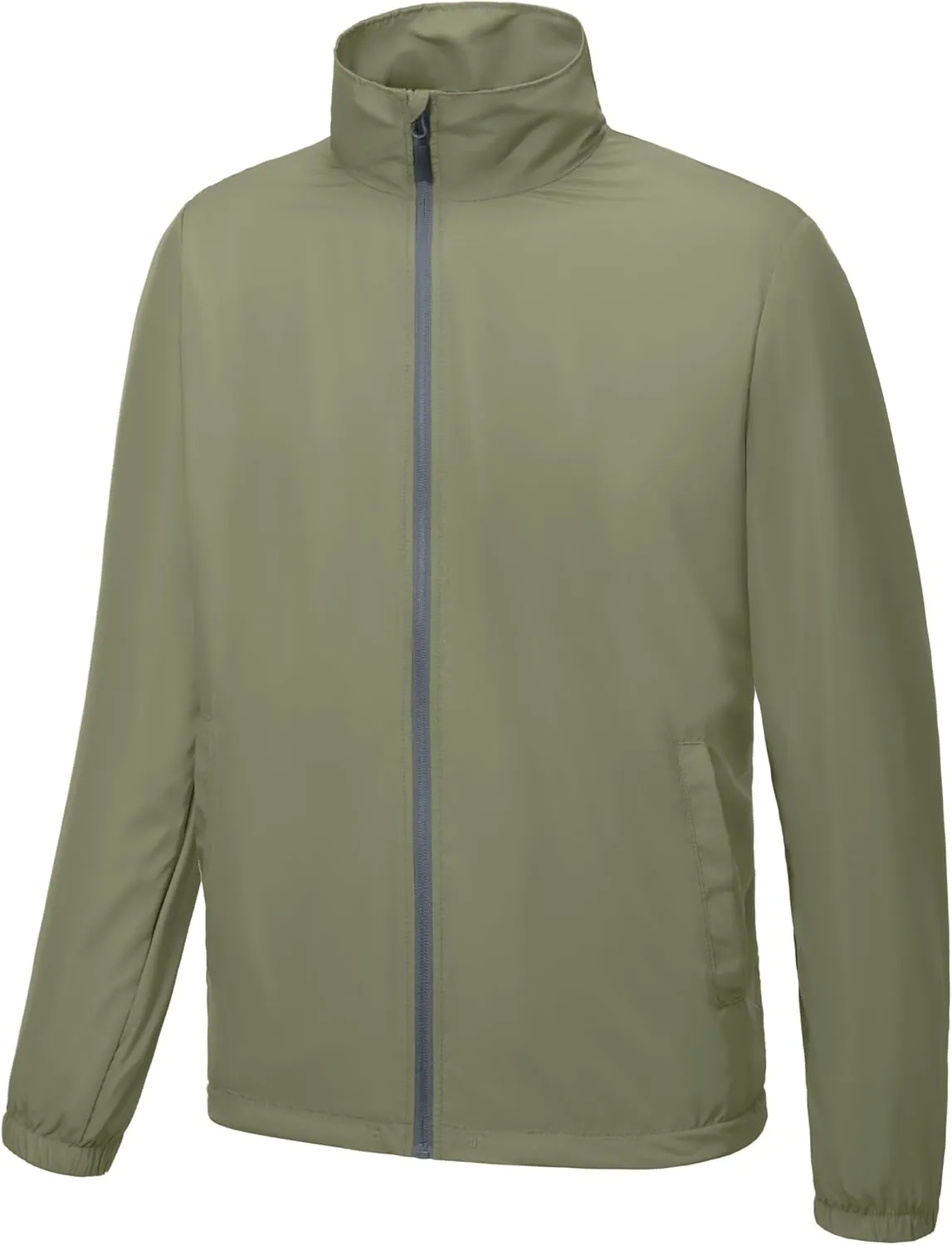 Little Donkey Andy Mens Lightweight Breathable Windbreaker Golf Jacket UPF50  Windproof Outdoor Running Coat