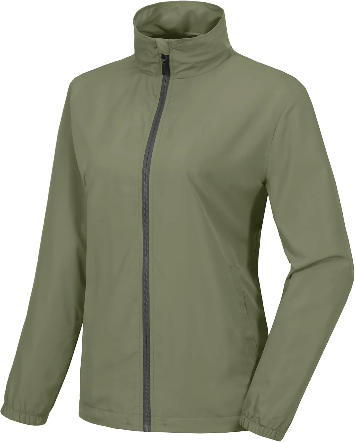 Little Donkey Andy Women's Lightweight Windbreaker Jacket Breathable Windproof Spring Fall Summer Jacket Running Golf UPF50 