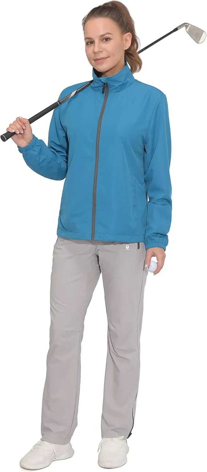 Little Donkey Andy Women's Lightweight Windbreaker Jacket Breathable Windproof Spring Fall Summer Jacket Running Golf UPF50 