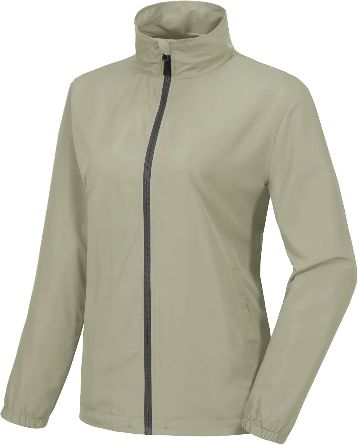 Little Donkey Andy Women's Lightweight Windbreaker Jacket Breathable Windproof Spring Fall Summer Jacket Running Golf UPF50 